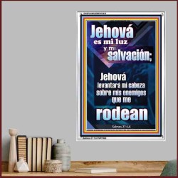 Jehová es mi luz y mi salvación   Arte mural cristiano contemporáneo   (GWSPAAMAZEMENT9832)   