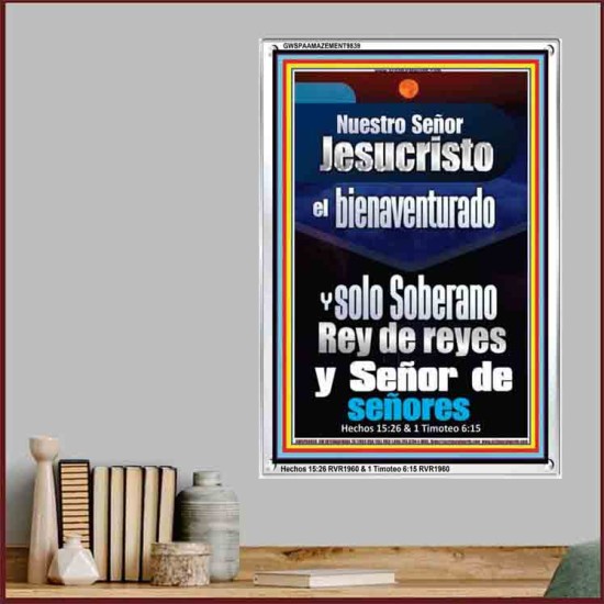 Nuestro Señor Jesucristo  el bienaventurado y solo Soberano,   Decoración de pared de vestíbulo enmarcada   (GWSPAAMAZEMENT9839)   