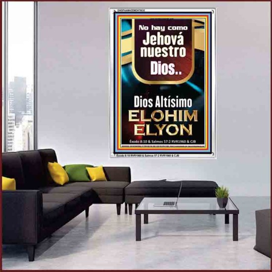 Dios Altísimo ELOHIM ELYON    Decoración de la pared de la sala de estar enmarcada   (GWSPAAMAZEMENT9835)   