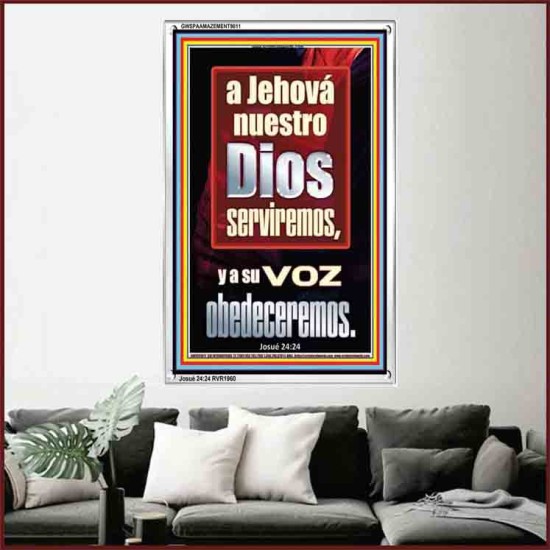 A Jehová nuestro Dios serviremos, y a su voz obedeceremos   Pinturas cristianas contemporáneas e   (GWSPAAMAZEMENT9811)   