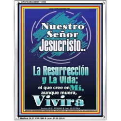 JesuCristo La Resurreccin y La Vida   Cartel cristiano contemporneo   (GWSPAAMAZEMENT10158)   