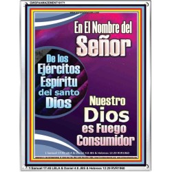 Santo El Fuego Consumidor   Lminas artsticas de las Escrituras   (GWSPAAMAZEMENT10171)   "24x32"