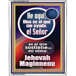 Jehov Maginnenu   Versculos de la Biblia Arte de la pared   (GWSPAAMAZEMENT10188)   "24x32"