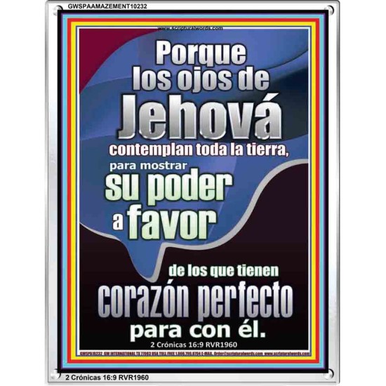 los ojos de Jehov   Versculos de la Biblia enmarcados   (GWSPAAMAZEMENT10232)   