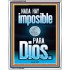 nada hay imposible para Dios   Arte mural bíblico   (GWSPAAMAZEMENT9699)   "24x32"