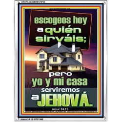 pero yo y mi casa serviremos a Jehová   Arte de las Escrituras   (GWSPAAMAZEMENT9736)   