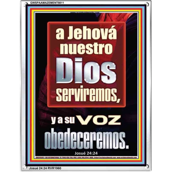 A Jehová nuestro Dios serviremos, y a su voz obedeceremos   Pinturas cristianas contemporáneas e   (GWSPAAMAZEMENT9811)   