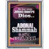 ADONAI Shammah EL SEÑOR ESTÁ AQUÍ   Versículo de la Biblia del marco   (GWSPAAMAZEMENT9852)   "24x32"