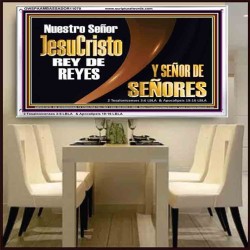 Nuestro Señor JesuCristo REY DE REYES Y SEÑOR DE SEÑORES   Marco de vidrio acrílico   (GWSPAAMBASSADOR11070)   