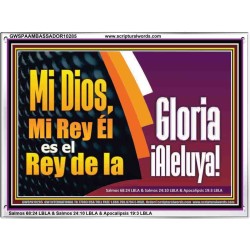 Rey de Gloria Aleluya   Versículos de la Biblia Láminas enmarcadas   (GWSPAAMBASSADOR10285)   