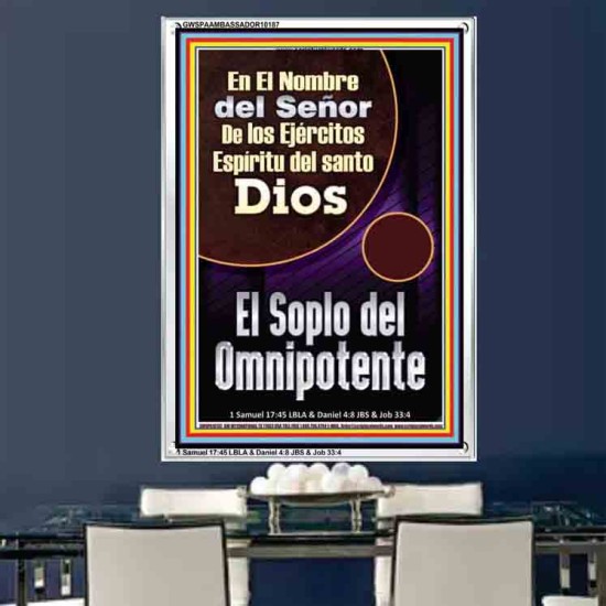 Santo El Aliento del Todopoderoso   Versículo de la Biblia   (GWSPAAMBASSADOR10187)   