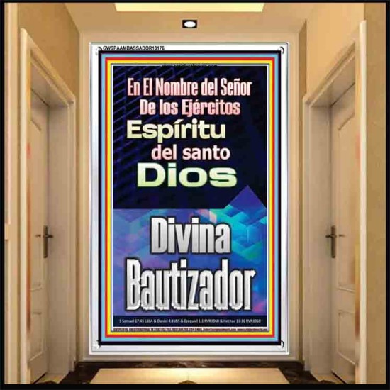 Santo Divino Bautizador   Versículos de la Biblia Póster   (GWSPAAMBASSADOR10176)   