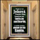 Porque yo soy Jehová vuestro Dios; se santo porque yo soy santo   Arte de la pared de las Escrituras   (GWSPAAMBASSADOR9697)   