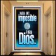 nada hay imposible para Dios   Arte mural bíblico   (GWSPAAMBASSADOR9699)   