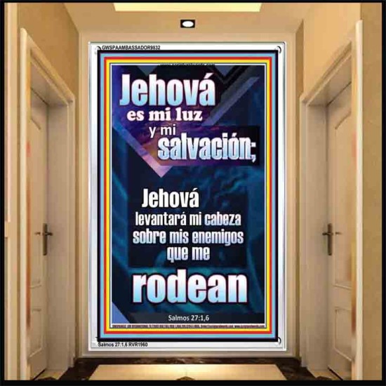 Jehová es mi luz y mi salvación   Arte mural cristiano contemporáneo   (GWSPAAMBASSADOR9832)   