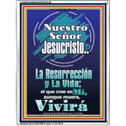 JesuCristo La Resurrección y La Vida   Cartel cristiano contemporáneo   (GWSPAAMBASSADOR10158)   
