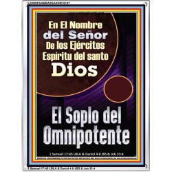 Santo El Aliento del Todopoderoso   Versículo de la Biblia   (GWSPAAMBASSADOR10187)   