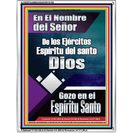 Santo El Espíritu de la Alegría   Versículos de la Biblia   (GWSPAAMBASSADOR10189)   