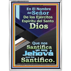 Santo El Santificador   Cartel cristiano contemporáneo   (GWSPAAMBASSADOR10191)   