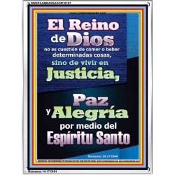 Justicia, paz y gozo en el Espíritu Santo   Arte mural cristiano contemporáneo   (GWSPAAMBASSADOR10197)   
