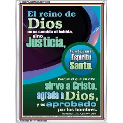 Justicia, Paz y Alegría en el Espíritu Santo   Marco del versículo bíblico Láminas artísticas   (GWSPAAMBASSADOR10819)   