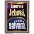 Espera a Jehová, y él te salvará   Marco Decoración bíblica   (GWSPAAMBASSADOR11047)   "32x48"