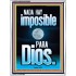 nada hay imposible para Dios   Arte mural bíblico   (GWSPAAMBASSADOR9699)   "32x48"