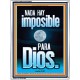 nada hay imposible para Dios   Arte mural bíblico   (GWSPAAMBASSADOR9699)   