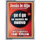 que el que no naciere de nuevo, no puede ver el reino de Dios   Versículos de la Biblia Arte de la pared   (GWSPAAMBASSADOR9808)   