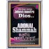 ADONAI Shammah EL SEÑOR ESTÁ AQUÍ   Versículo de la Biblia del marco   (GWSPAAMBASSADOR9852)   "32x48"