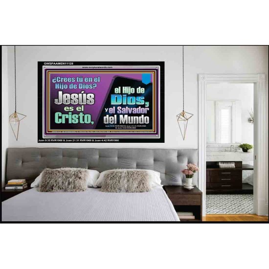 creer en el Hijo de Dios   Marco de versículo bíblico para el hogar en línea   (GWSPAAMEN11128)   