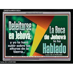 Deleitarse en Jehová   Marco de versículos de la Biblia   (GWSPAAMEN10824)   