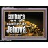 confiará en el nombre de Jehová.   Cartel cristiano contemporáneo   (GWSPAAMEN11165)   "33X25"