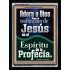 el Testimonio de Jesús es el Espíritu de Profecía   Letreros enmarcados en madera de las Escrituras   (GWSPAAMEN11067)   "25x33"
