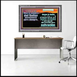 La Palabra de Dios mejor Leche Espiritua   Versículo bíblico alentador enmarcado   (GWSPAANCHOR11156)   