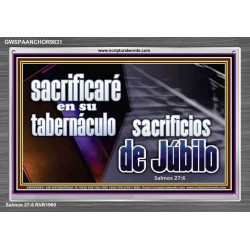 Sacrificios de Júbilo   Versículos bíblicos inspiradores enmarcados   (GWSPAANCHOR9831)   