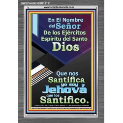 Santo El Santificador   Cartel cristiano contemporáneo   (GWSPAANCHOR10191)   