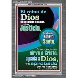 Justicia, Paz y Alegría en el Espíritu Santo   Marco del versículo bíblico Láminas artísticas   (GWSPAANCHOR10819)   