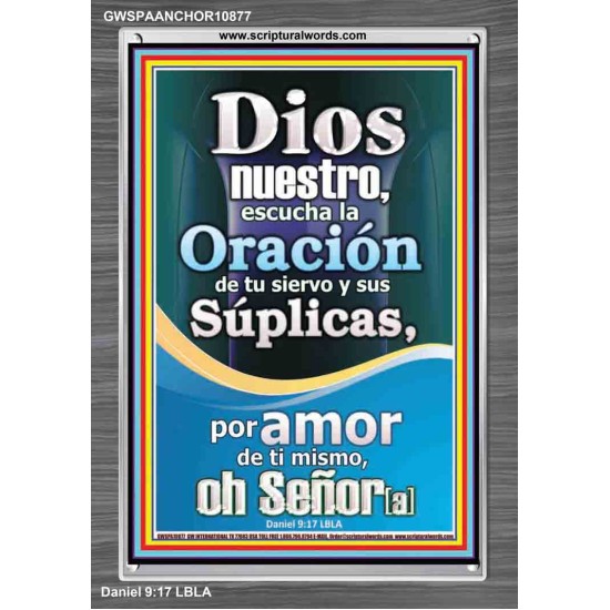 Nuestra oración y súplica por tu propio bien   Marco de cita cristiana   (GWSPAANCHOR10877)   