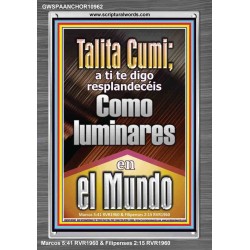 Talitha Cumi brilla como luces en el mundo   Versículos de la Biblia   (GWSPAANCHOR10962)   