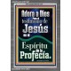 el Testimonio de Jesús es el Espíritu de Profecía   Letreros enmarcados en madera de las Escrituras   (GWSPAANCHOR11067)   