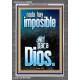 nada hay imposible para Dios   Marco de verso de la Biblia para el hogar   (GWSPAANCHOR9669)   