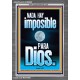 nada hay imposible para Dios   Arte mural bíblico   (GWSPAANCHOR9699)   