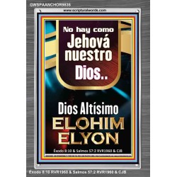 Dios Altísimo ELOHIM ELYON    Decoración de la pared de la sala de estar enmarcada   (GWSPAANCHOR9835)   