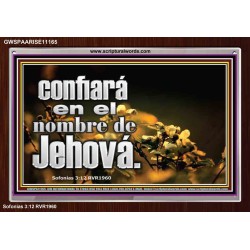 confiará en el nombre de Jehová.   Cartel cristiano contemporáneo   (GWSPAARISE11165)   