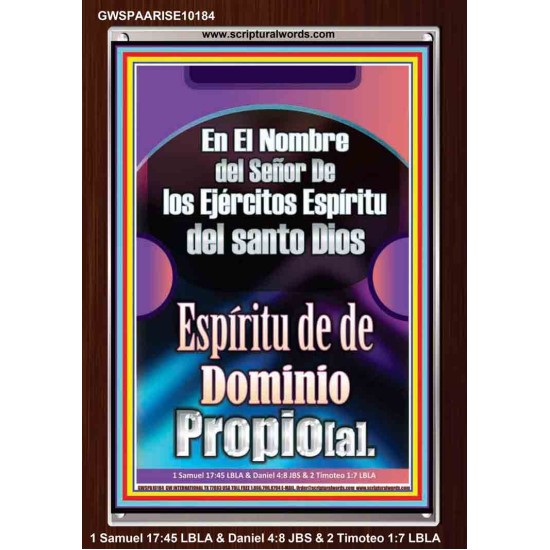 Santo El Espíritu de Poder, Amor y Sanidad Mental   Láminas artísticas de las Escrituras   (GWSPAARISE10184)   