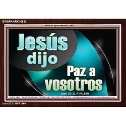 Jesús dijo Paz a vosotros   Arte de la pared del marco cristiano   (GWSPAARK10822)   