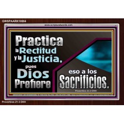 Practica la Rectitud y la Justicia   Retrato de las Escrituras   (GWSPAARK10884)   