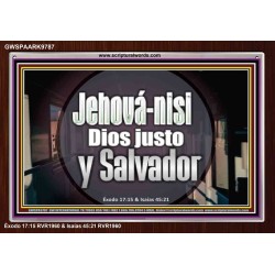 Jehová-nisi, Dios justo y Salvador   Versículo de la Biblia enmarcado   (GWSPAARK9787)   
