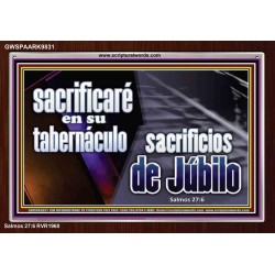 Sacrificios de Júbilo   Versículos bíblicos inspiradores enmarcados   (GWSPAARK9831)   